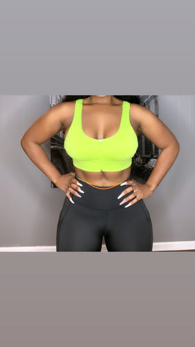 Sporty Lime Bra