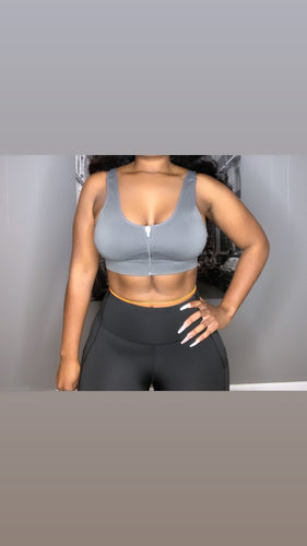 Sporty Grey Bra